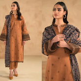 ASLIGN CASUALLY WEAR EMBROIDERED DHANAK WOOL 3 PIECE